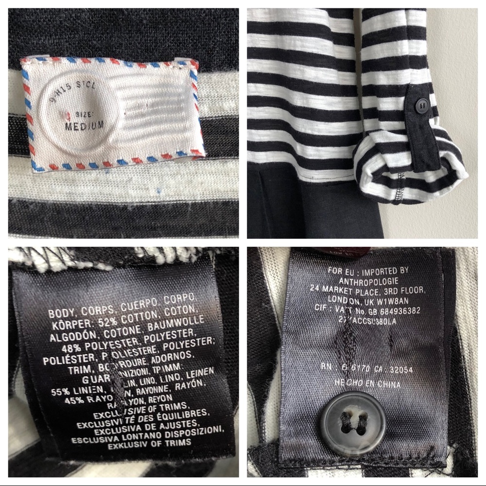 Postmark Buttondown Peplum Top From Anthropologie - image 6